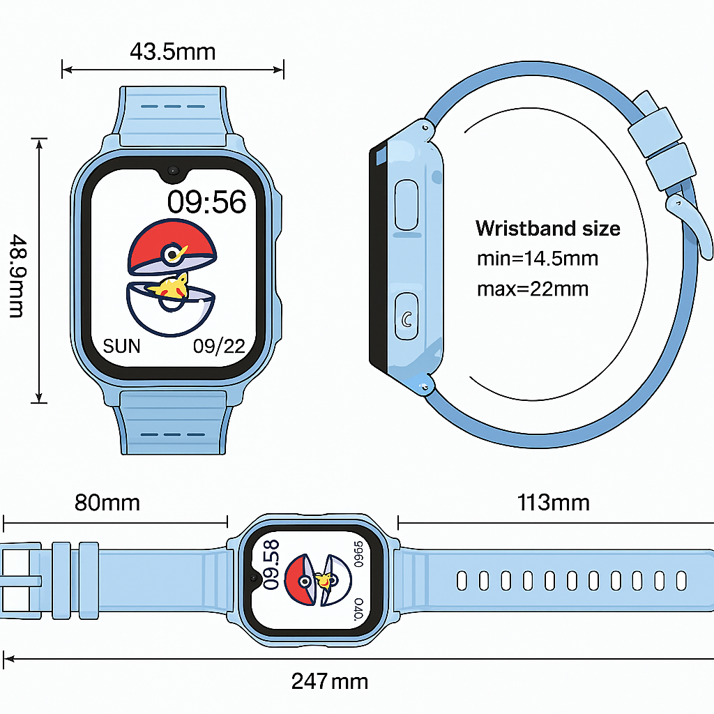 Safekid.ca 4G GPS Watch - Ultra Version - Generation 8